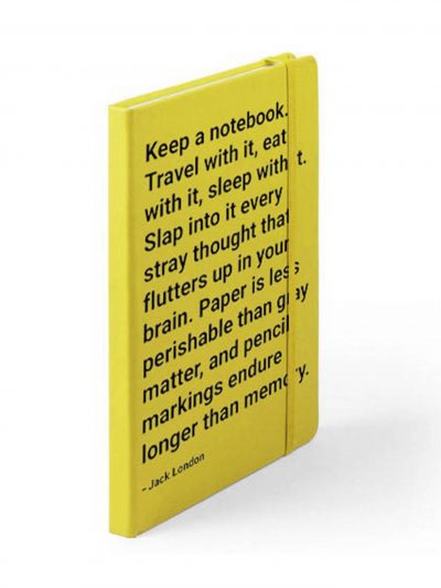 Keep a notebook (yellow)
