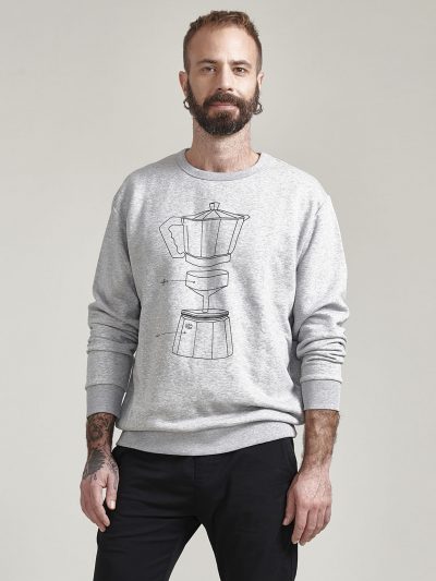 coffee lover sweatshirt (heather grey)