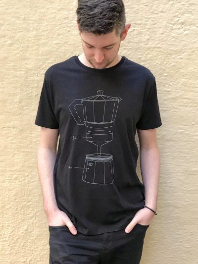 COFFEE LOVER organic unisex t-shirt (black)