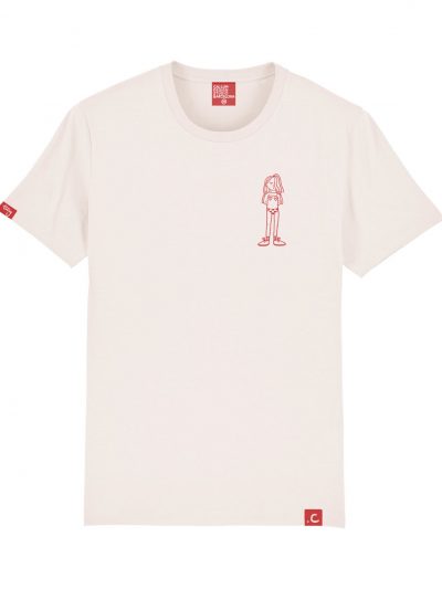 TINY FLASH (off white) organic unisex t-shirt